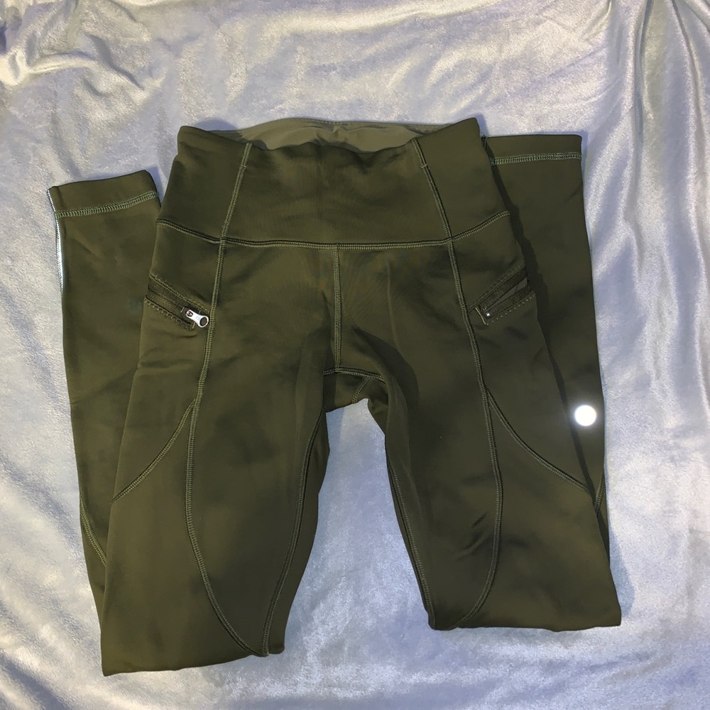 Lululemon First Mile Tech Tight Military Green